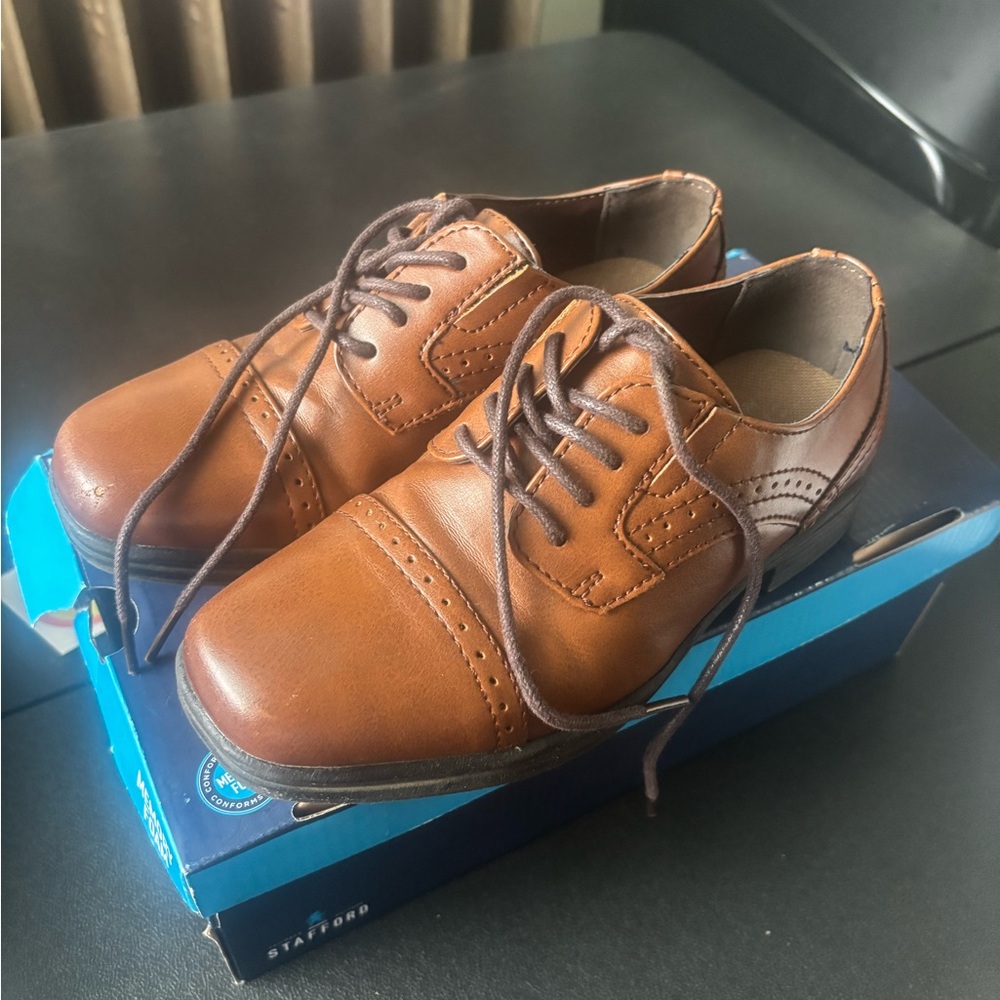 Brown Leather Oxford Shoes